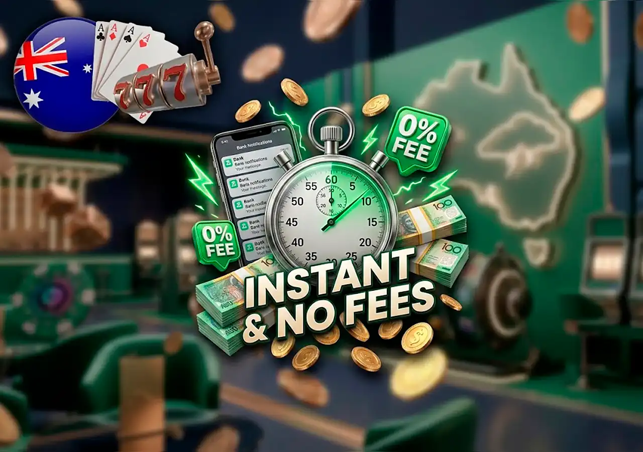 PayID zero fee instant transfer icon with AUD deposit speed and limit charts